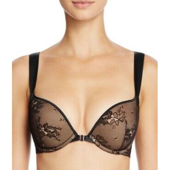 BNWT Calvin Klein BLACK Racerback Push up Bra - Picture 1 of 8